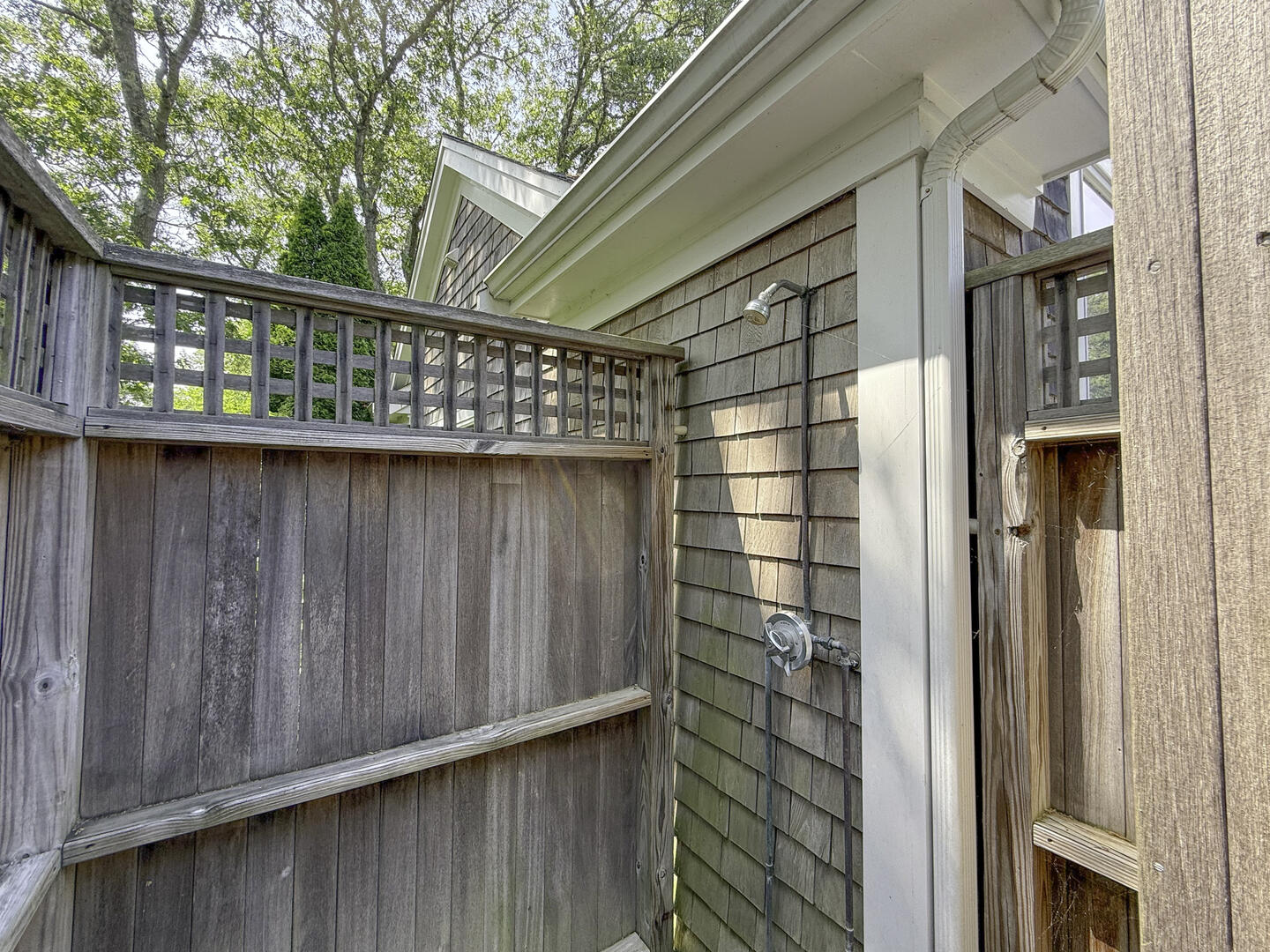 Enclosed Outdoor Shower