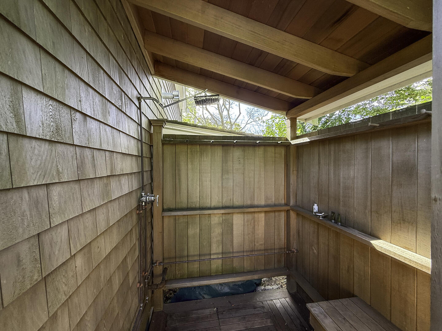 Enclosed Outdoor Shower