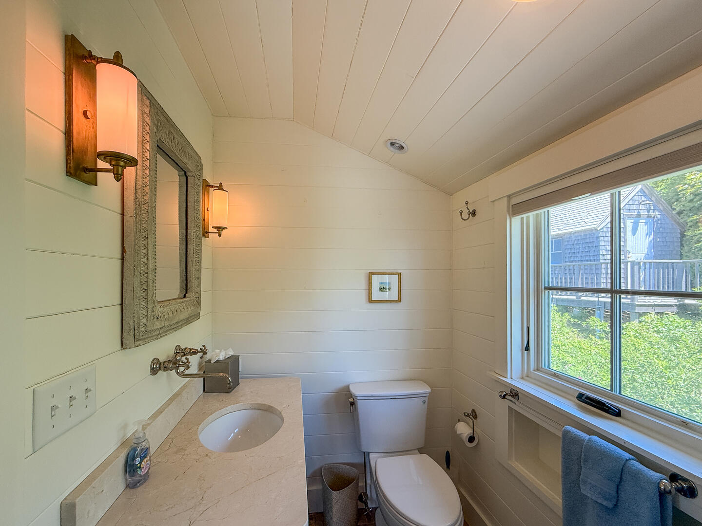 Hall Bath with a Shower Tub Combo, Second Floor