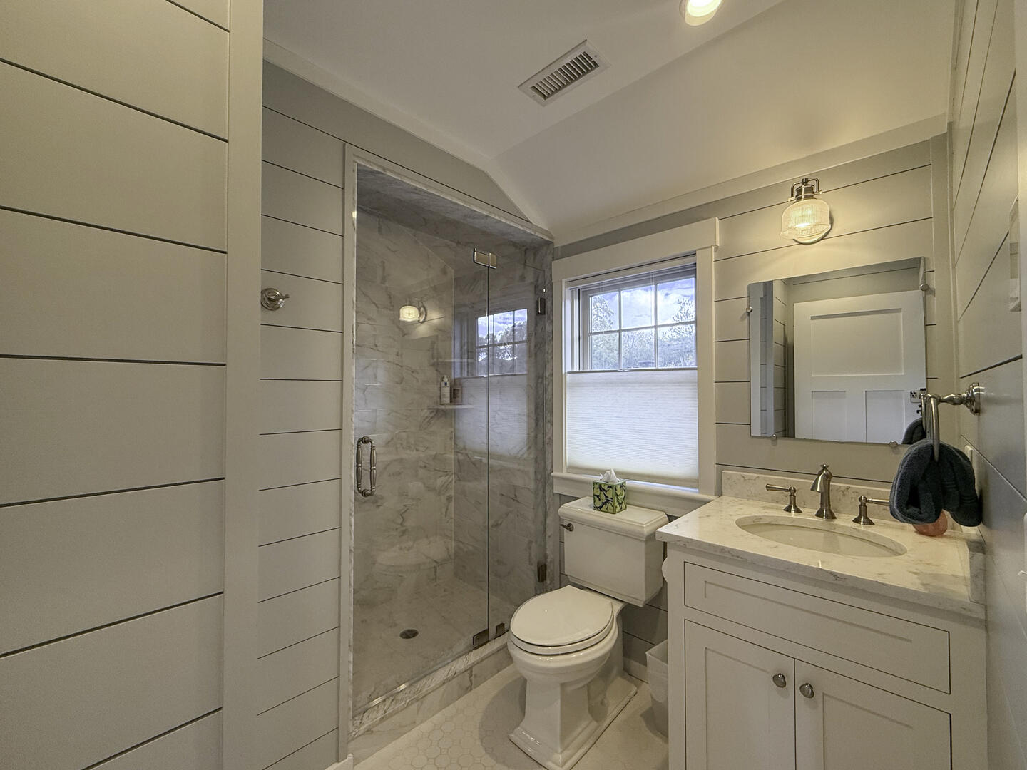 Hall Bath with Shower Stall, Second Floor