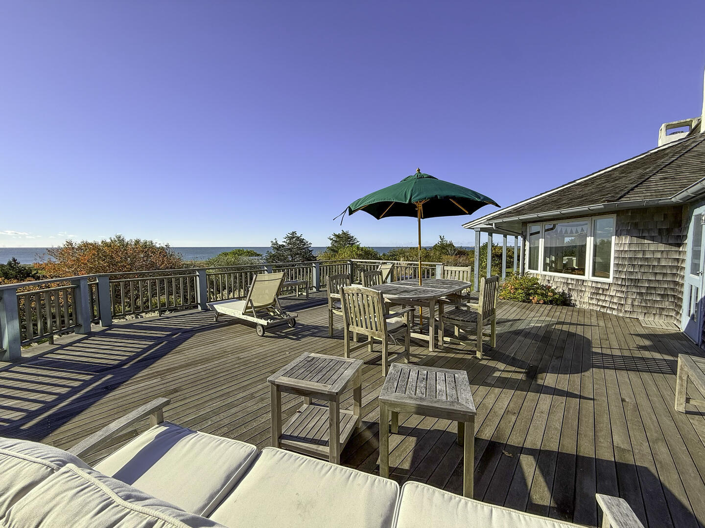 Deck with Water views