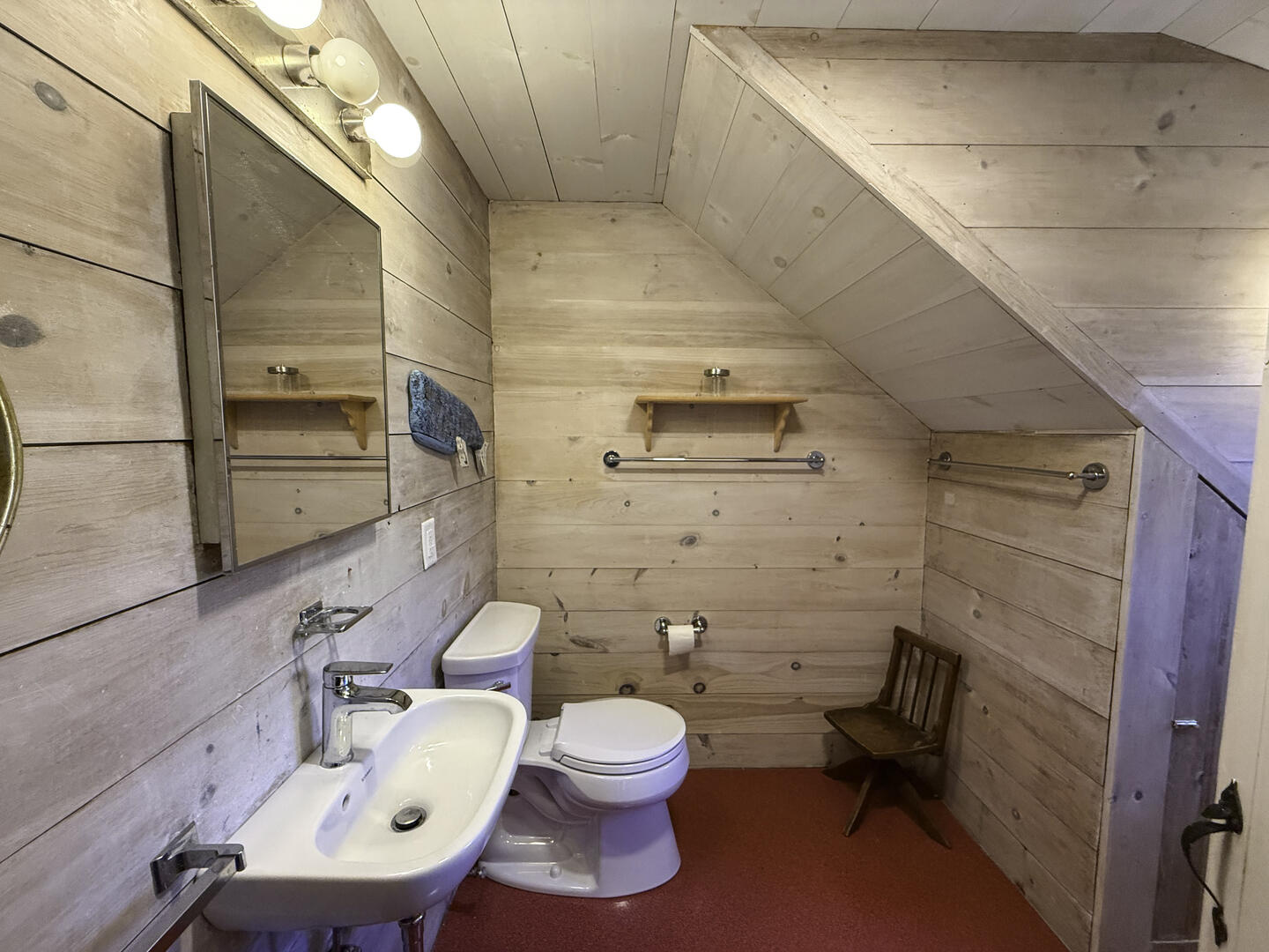 Hall Bath with Shower Stall, Second Floor