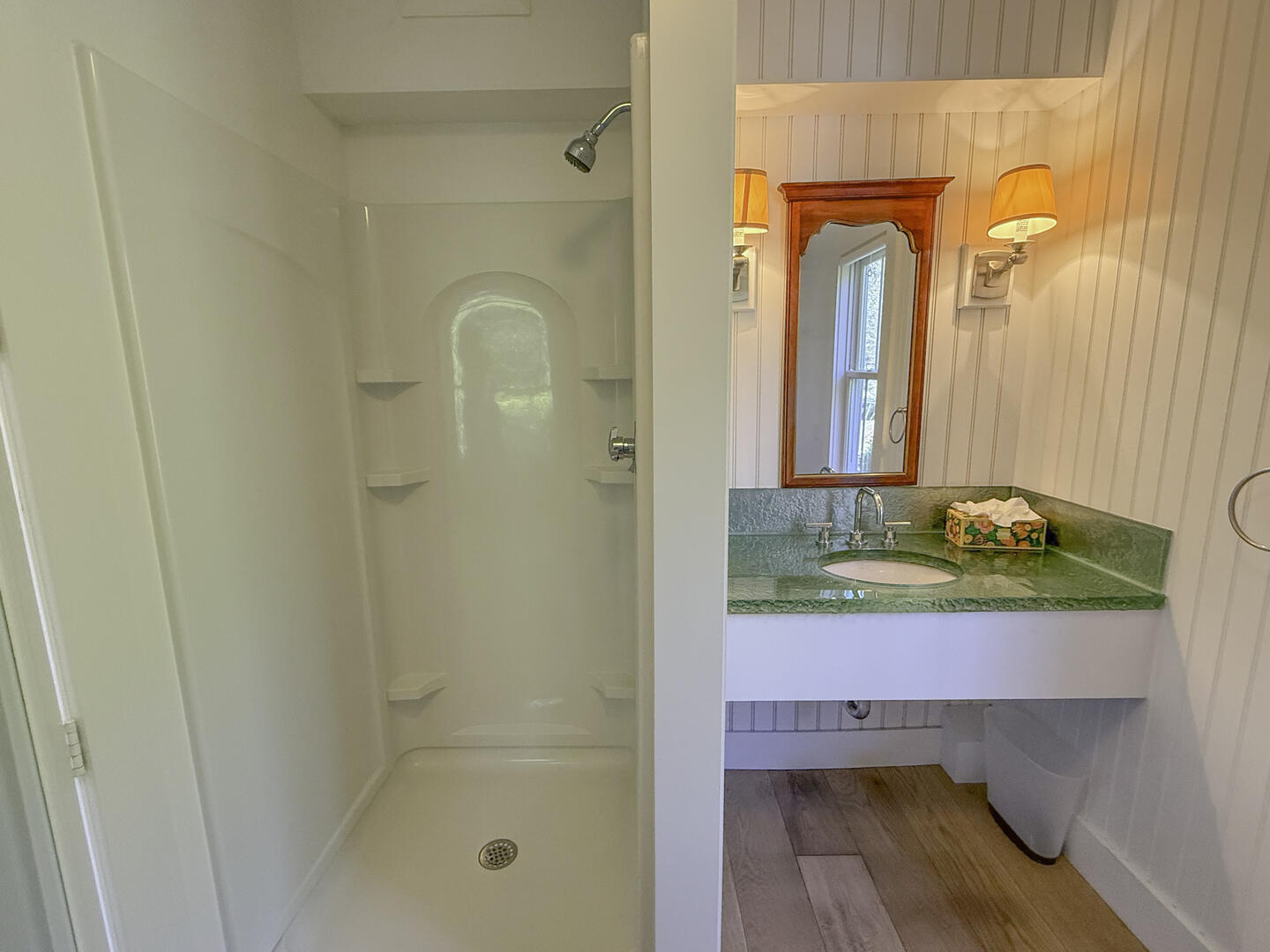 Hall Bath with Shower Stall, First Floor
