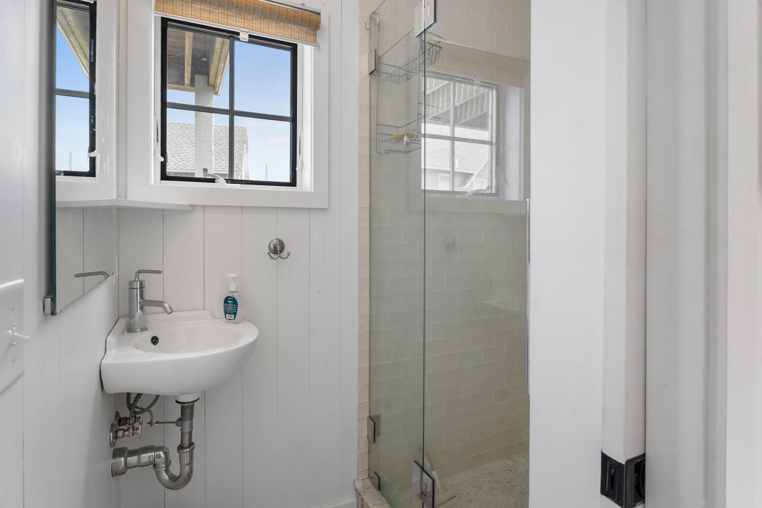 Hall Bath with a Shower Stall, First Floor