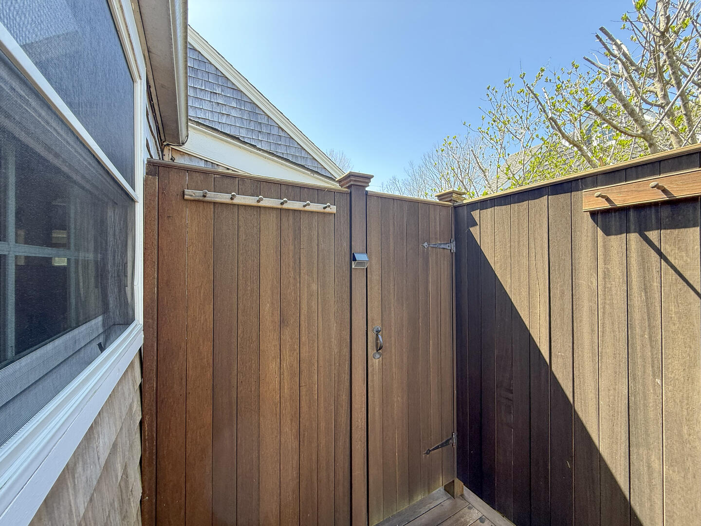 Enclosed Outdoor Shower