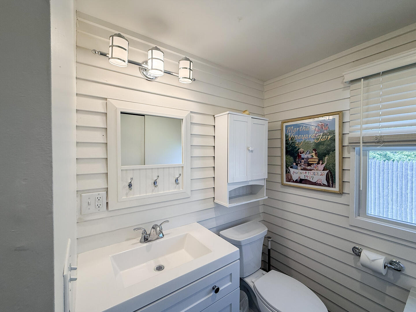 Hall Bath with a Shower Stall, First Floor