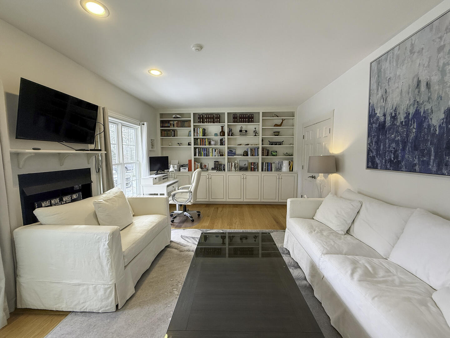 Den with Office and TV, First Floor