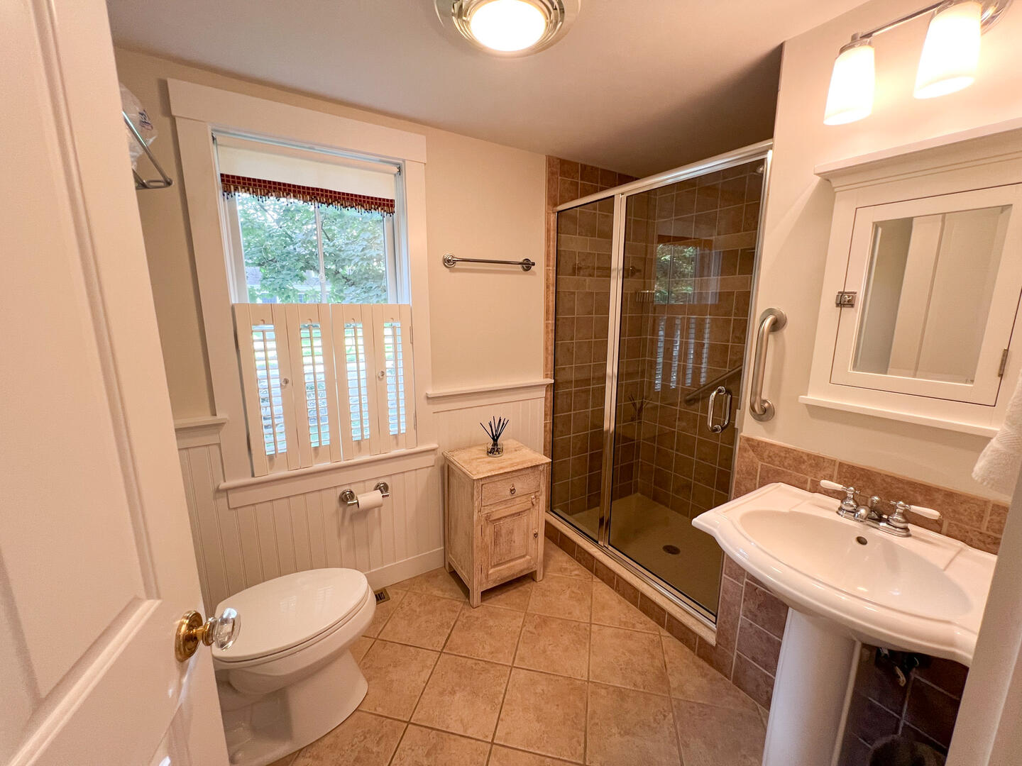 Hall Bath with Shower Stall, Main Level