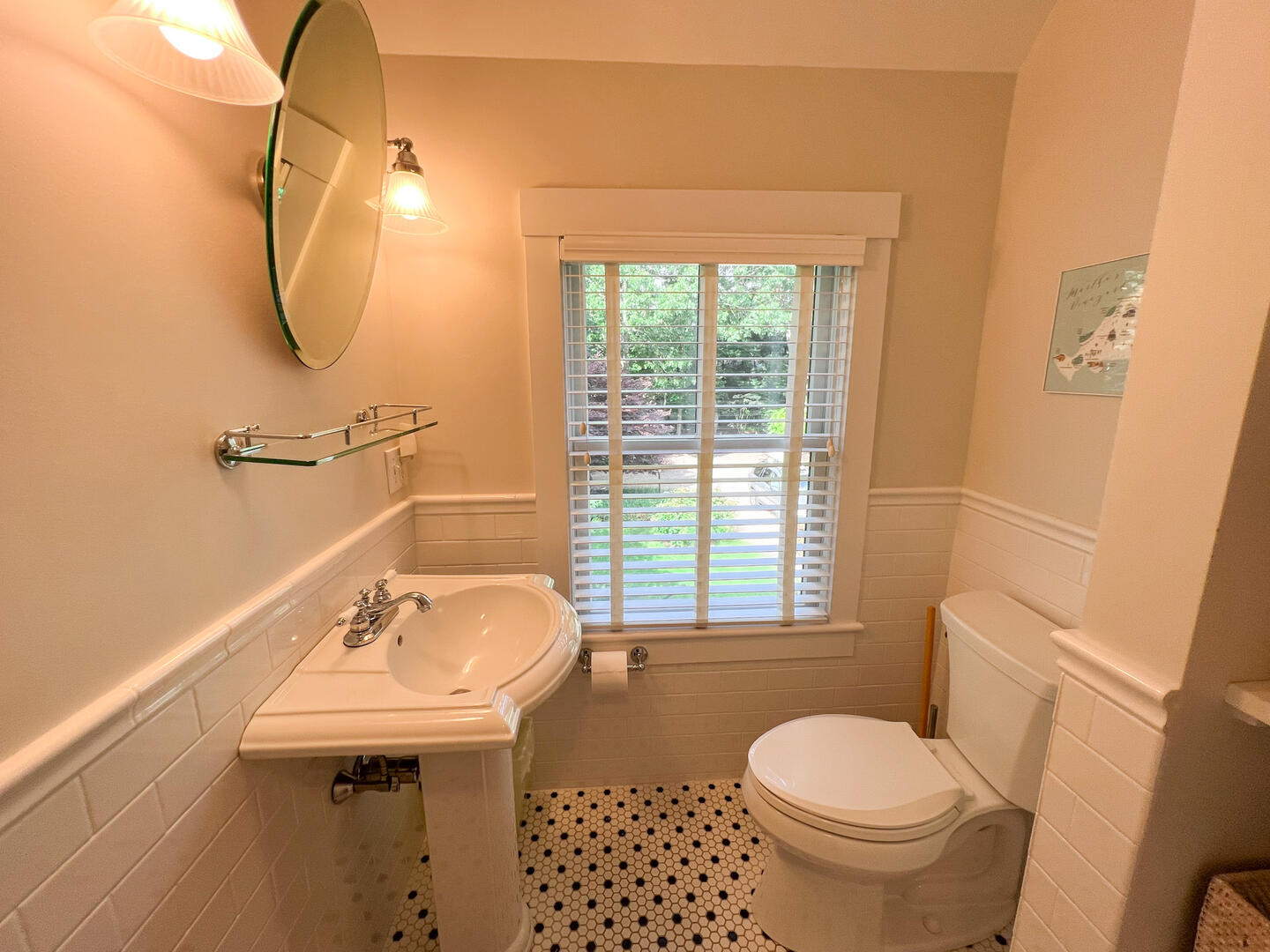 Hall Bath with a Shower Tub Combo, Second Floor