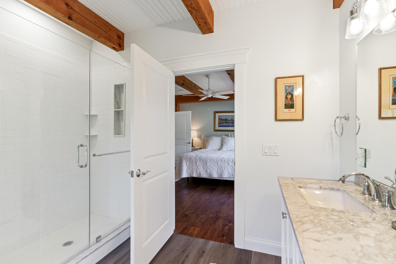 BR2 King En Suite with Shower Stall, First Floor