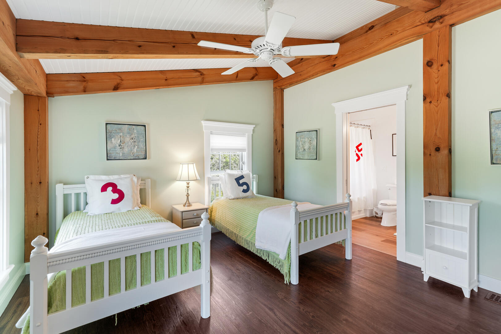 BR4 (2) Twin Beds (extra long) En Suite/Adjoining Hall Bath, Second Floor