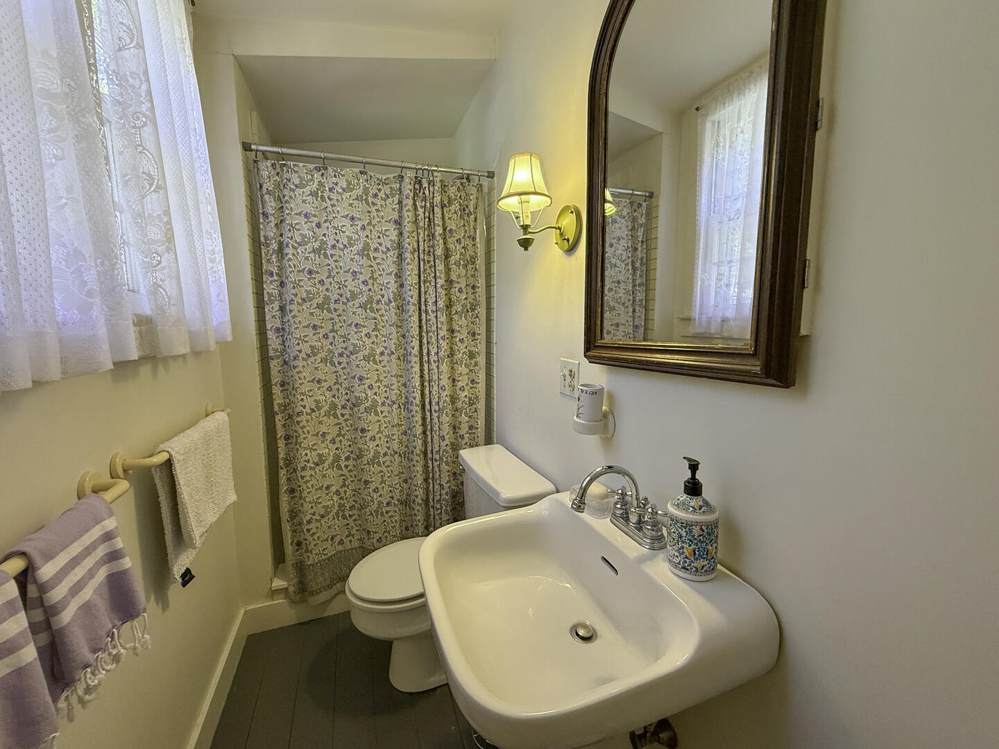 Hall Bath with Shower Stall, Second Floor 