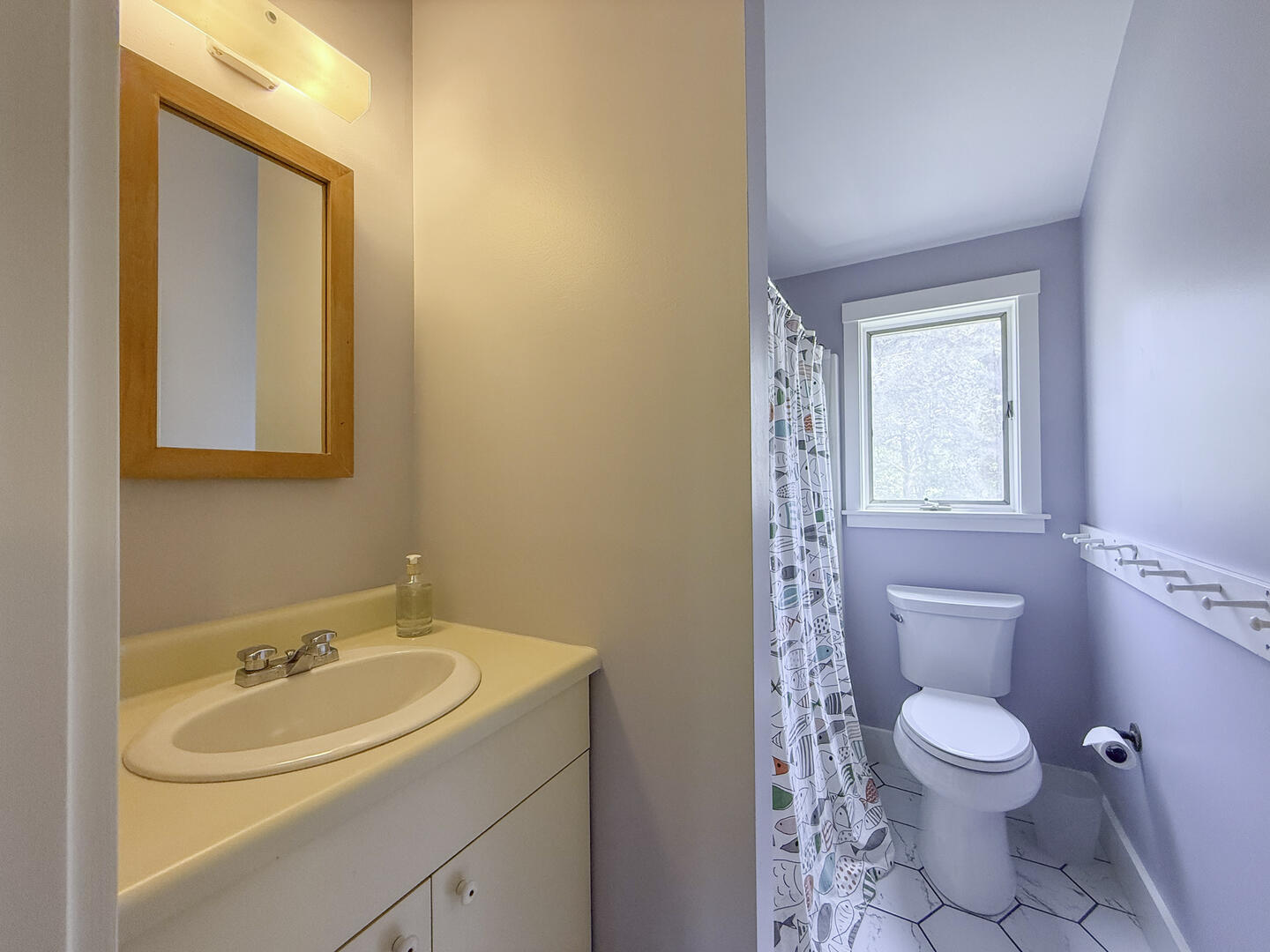 Hall Bath with Shower Tub Combo, Second Floor