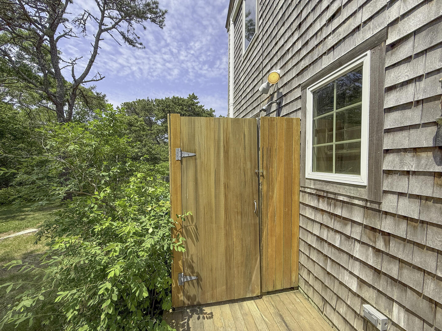 Enclosed Outdoor Shower