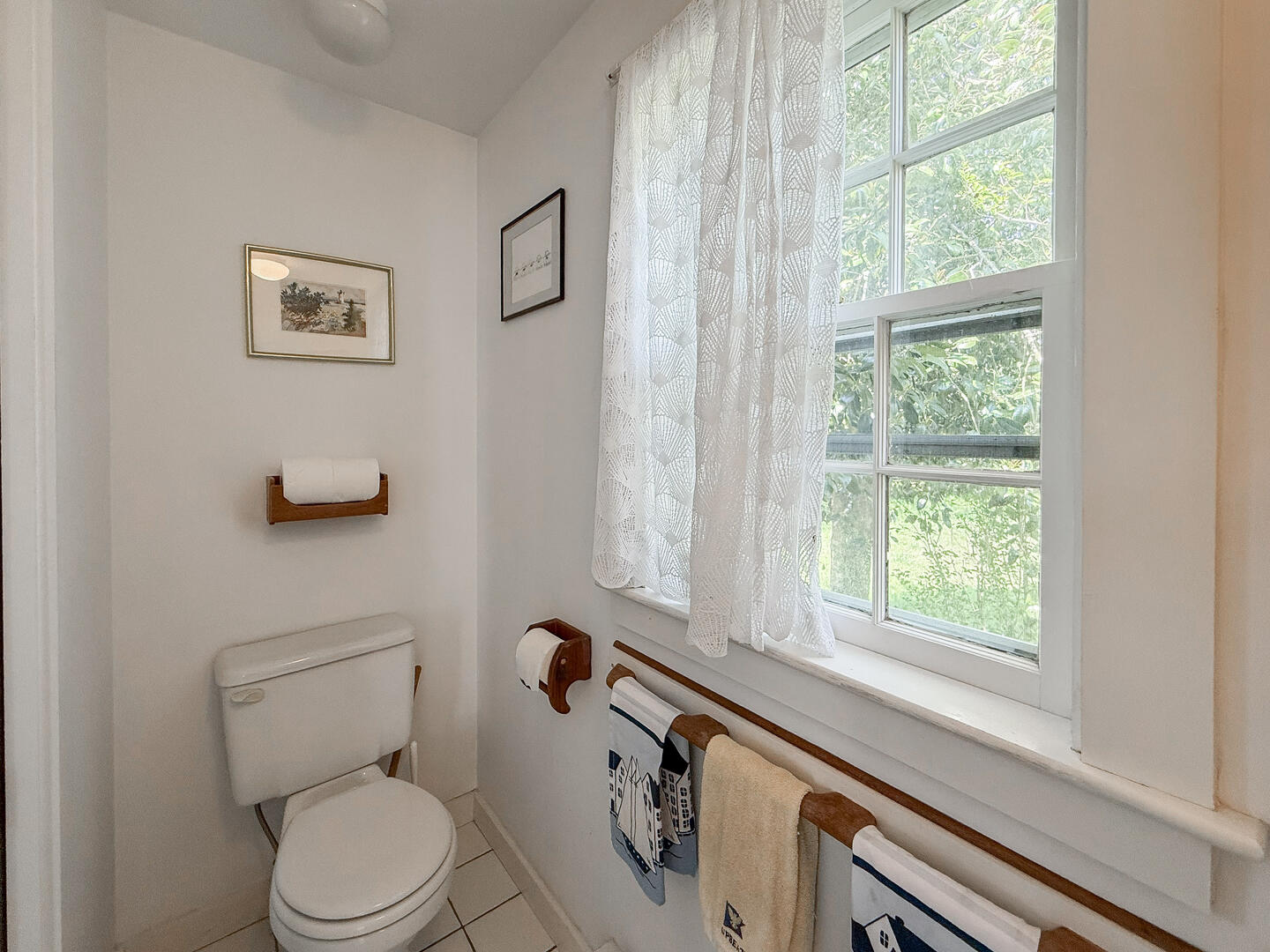 Hall Bath with a Shower Stall, First Floor