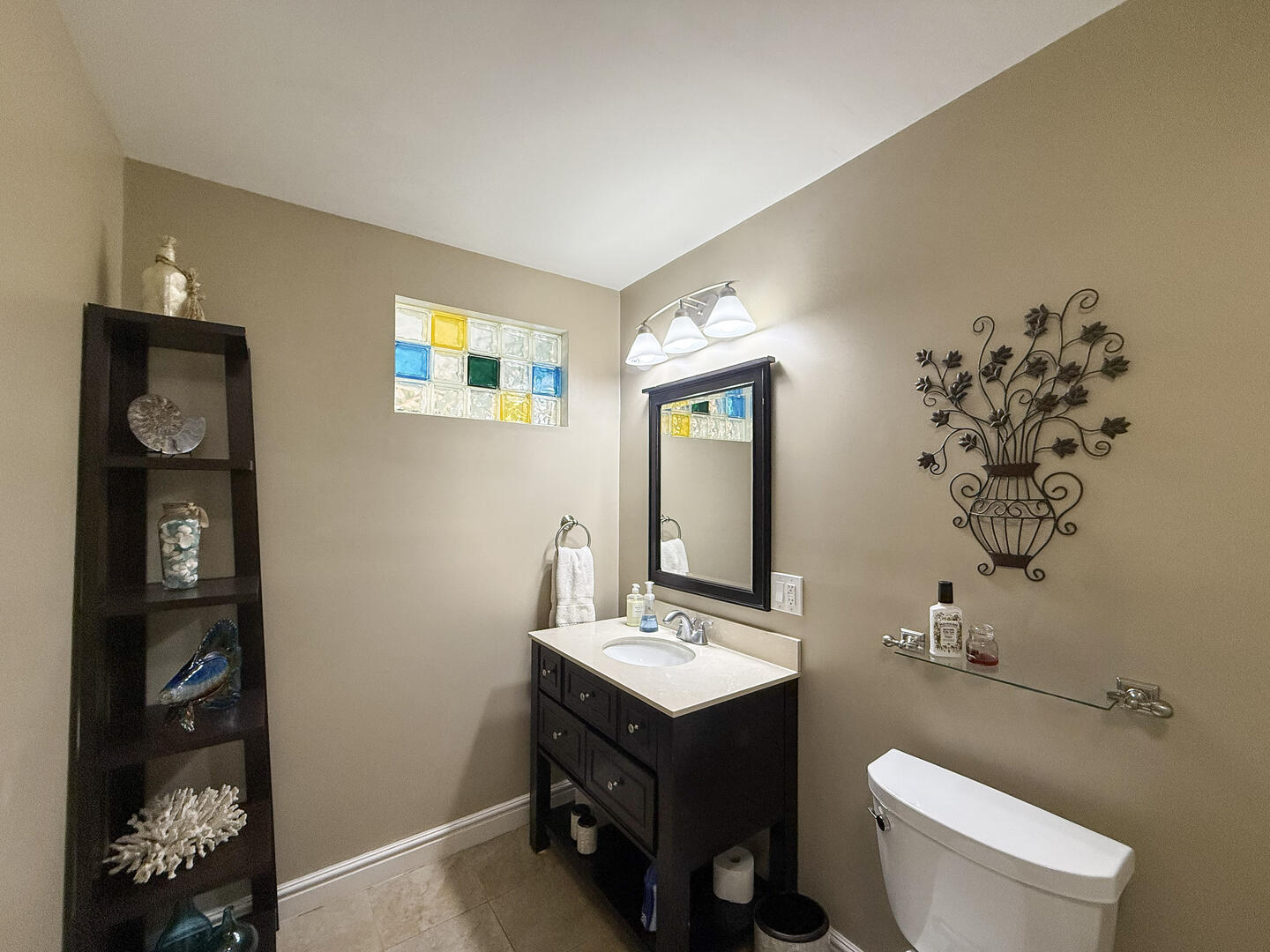 Hall Bath with a Shower Stall, First Floor