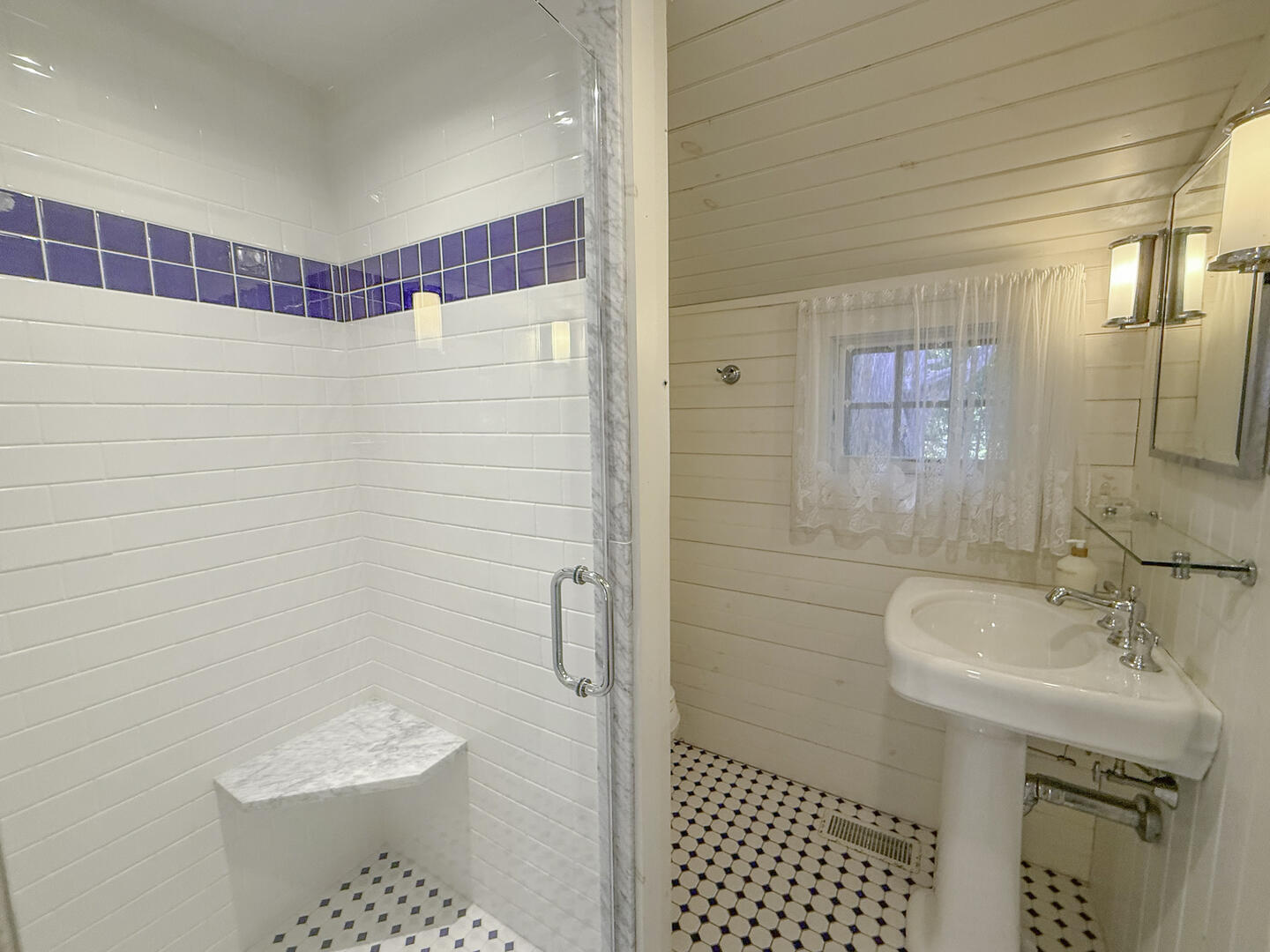 Hall Bath with Shower Stall, First Floor