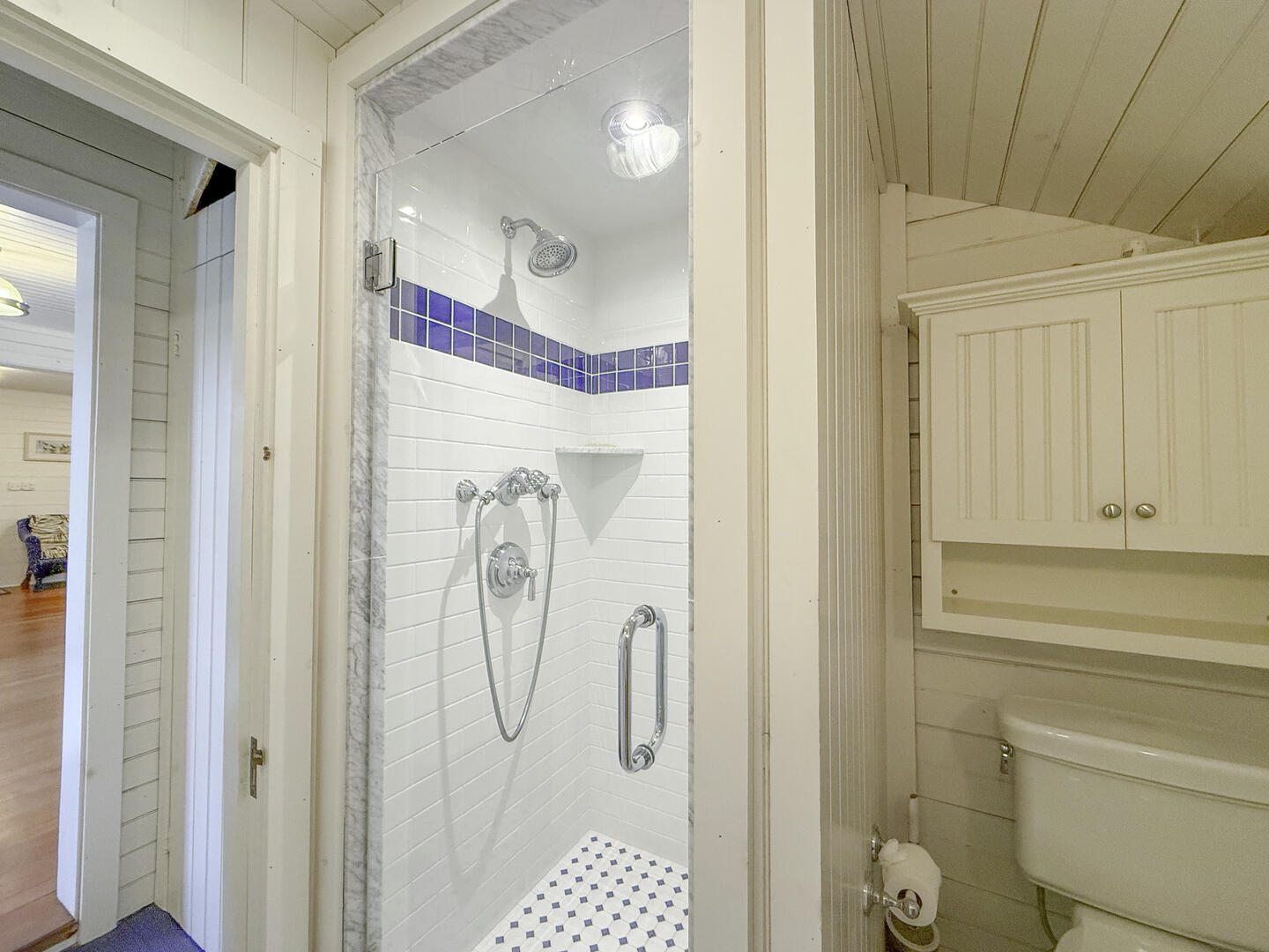 Hall Bath with Shower Stall, First Floor