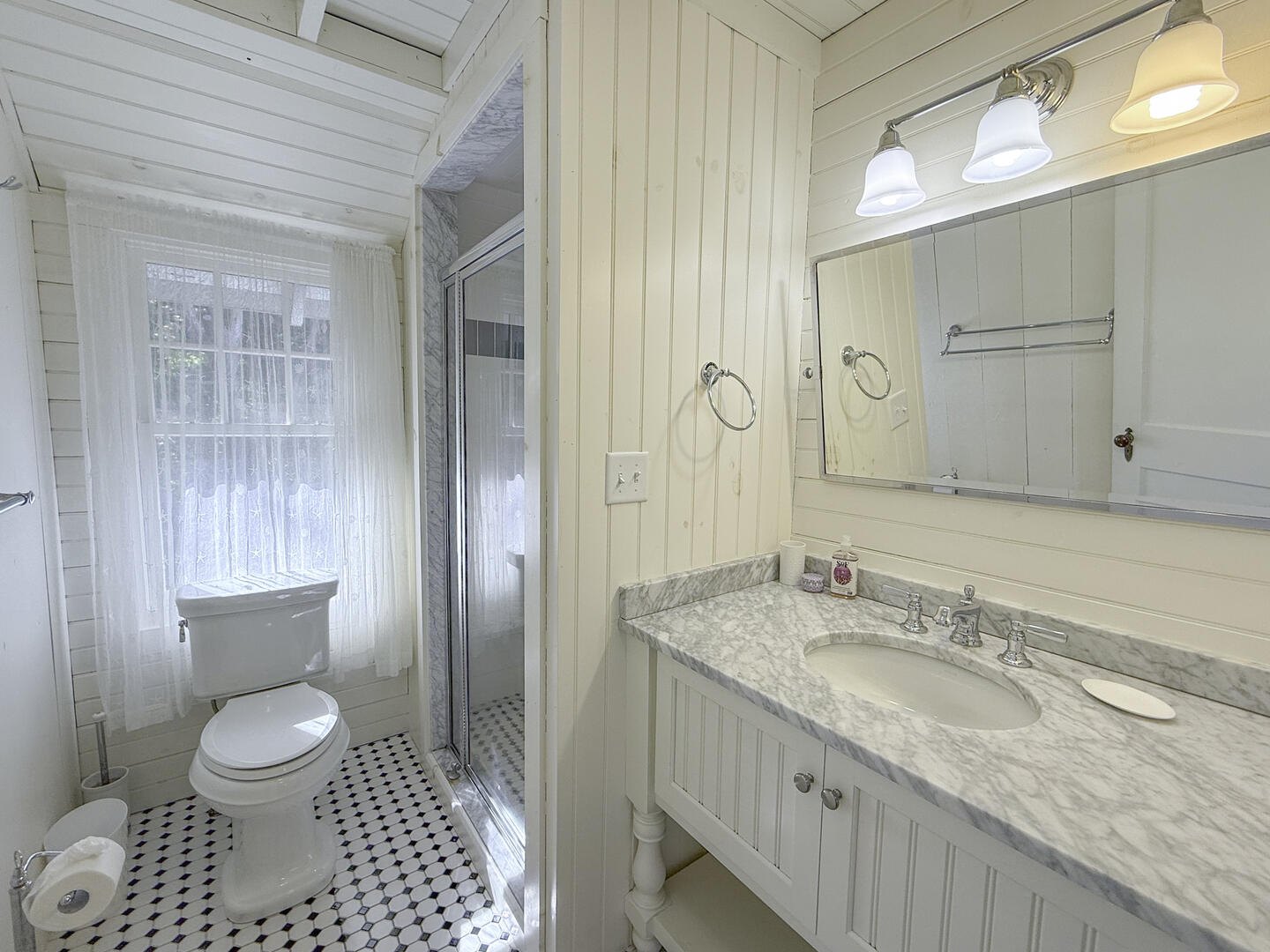 Hall Bath with Shower Stall, Second Floor