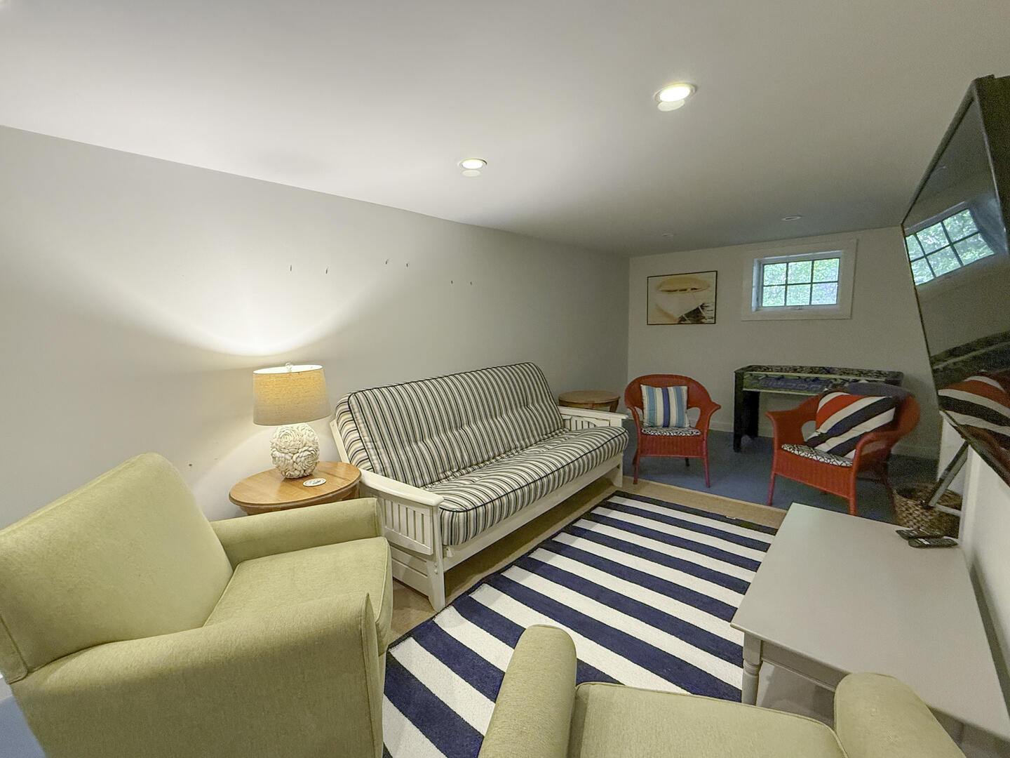 Living Area with Foosball Table, Lower Level