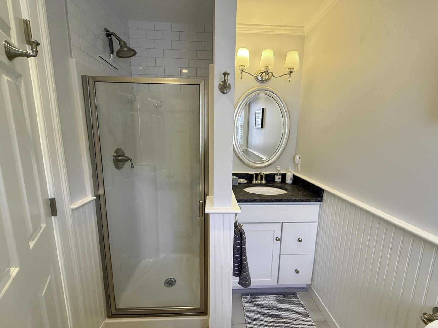 Hall Bath with Shower Stall, First Floor