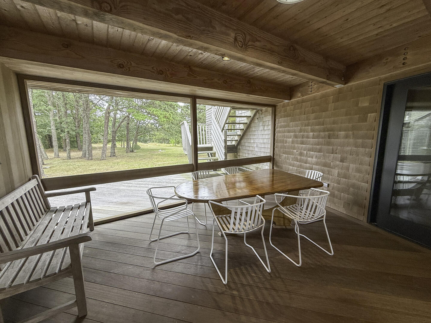 Screened in Porch to the Other Wing of the House