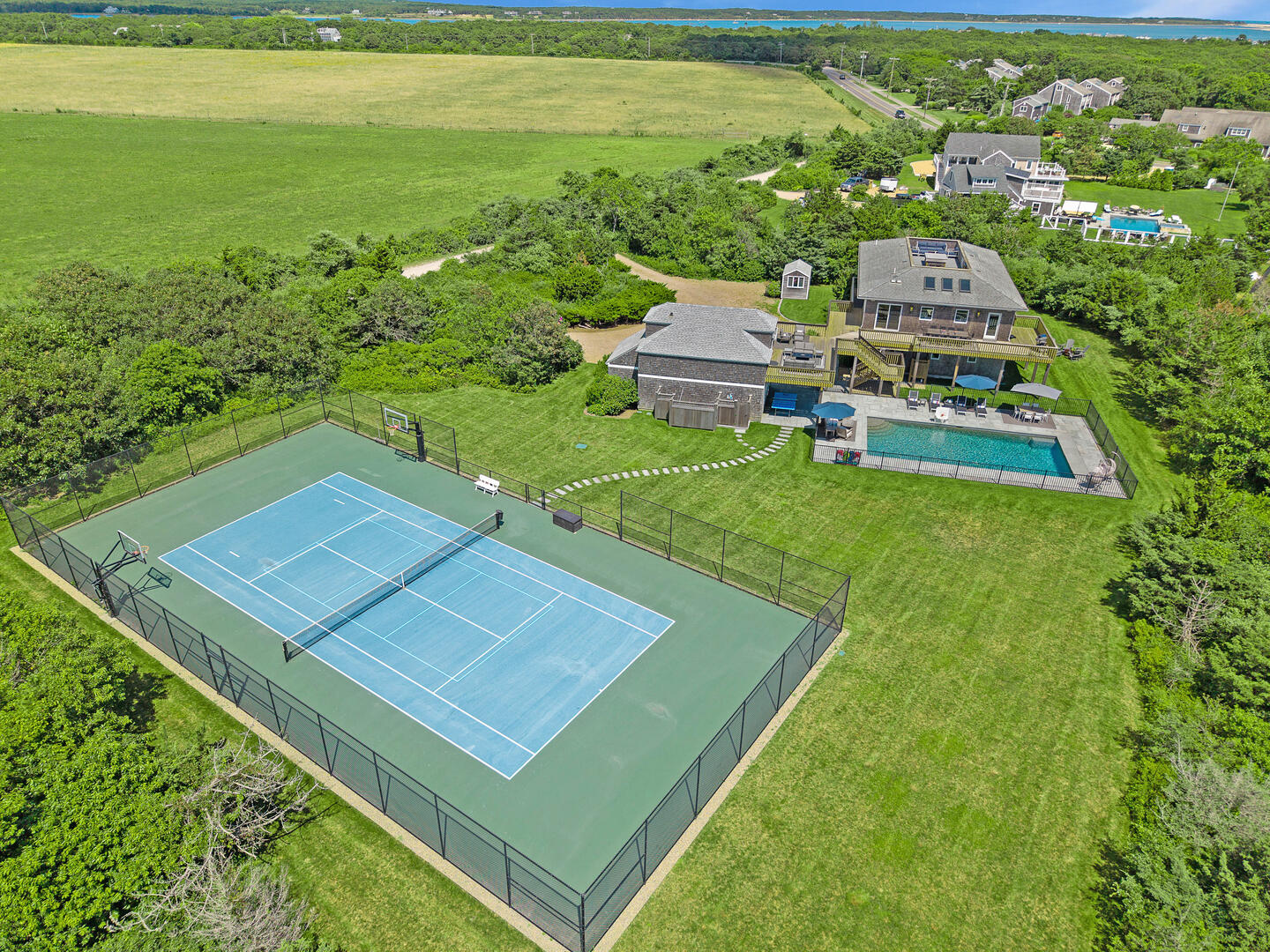 Private Tennis/Basketball Court
