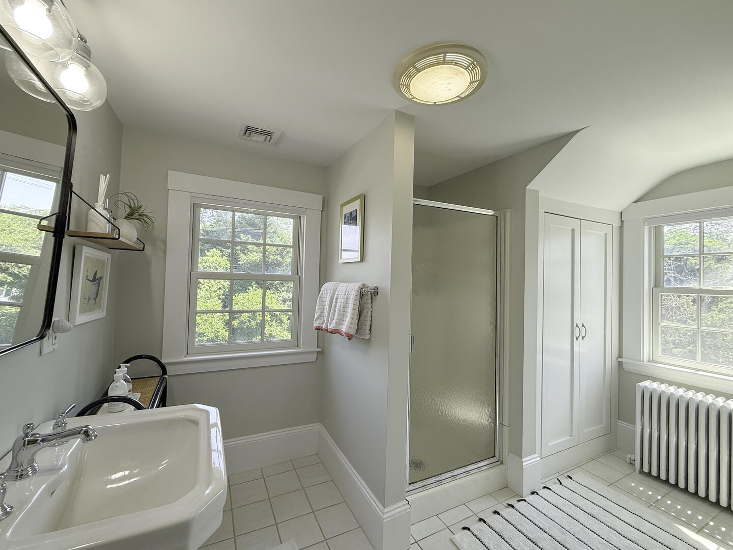 Hall Bath with Shower Stall, Second Floor