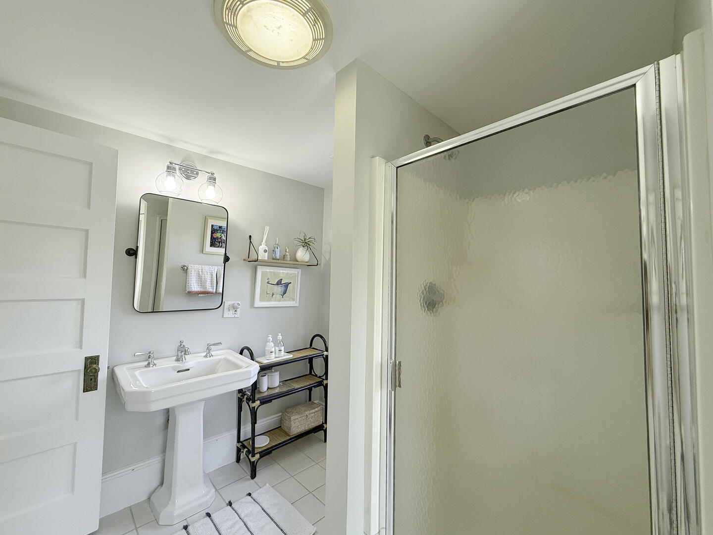 Hall Bath with Shower Stall, Second Floor