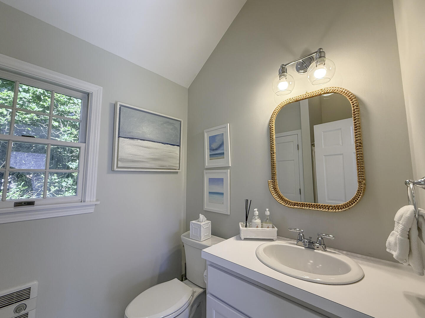 Hall Bath with Shower Stall, First Floor