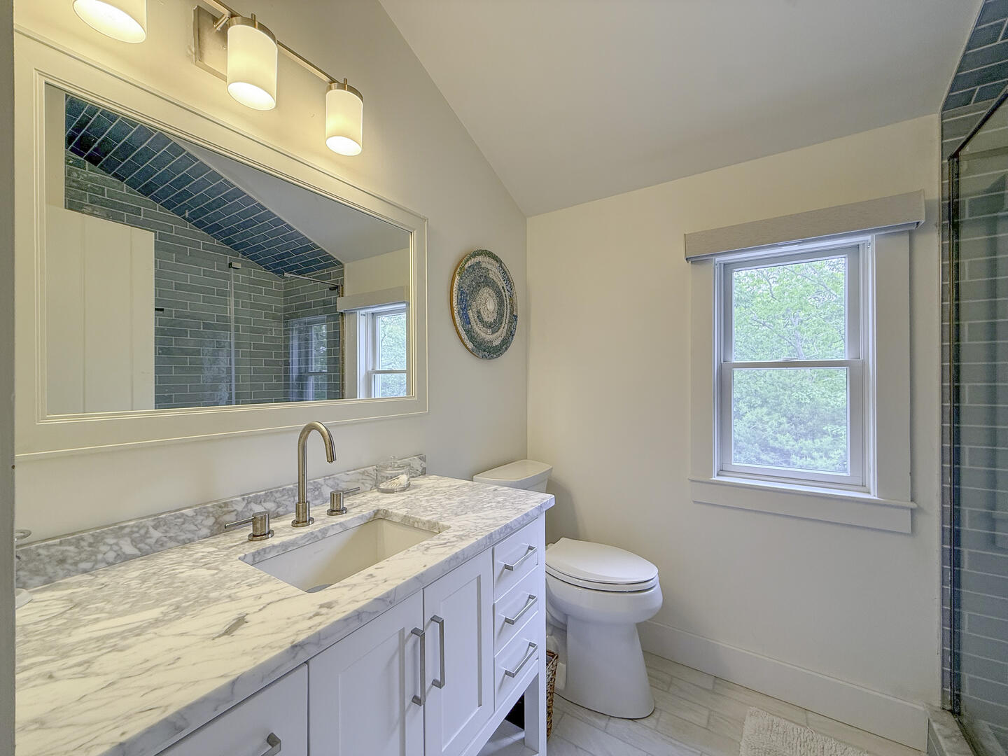 Hall Bath with Shower Stall, Second Floor