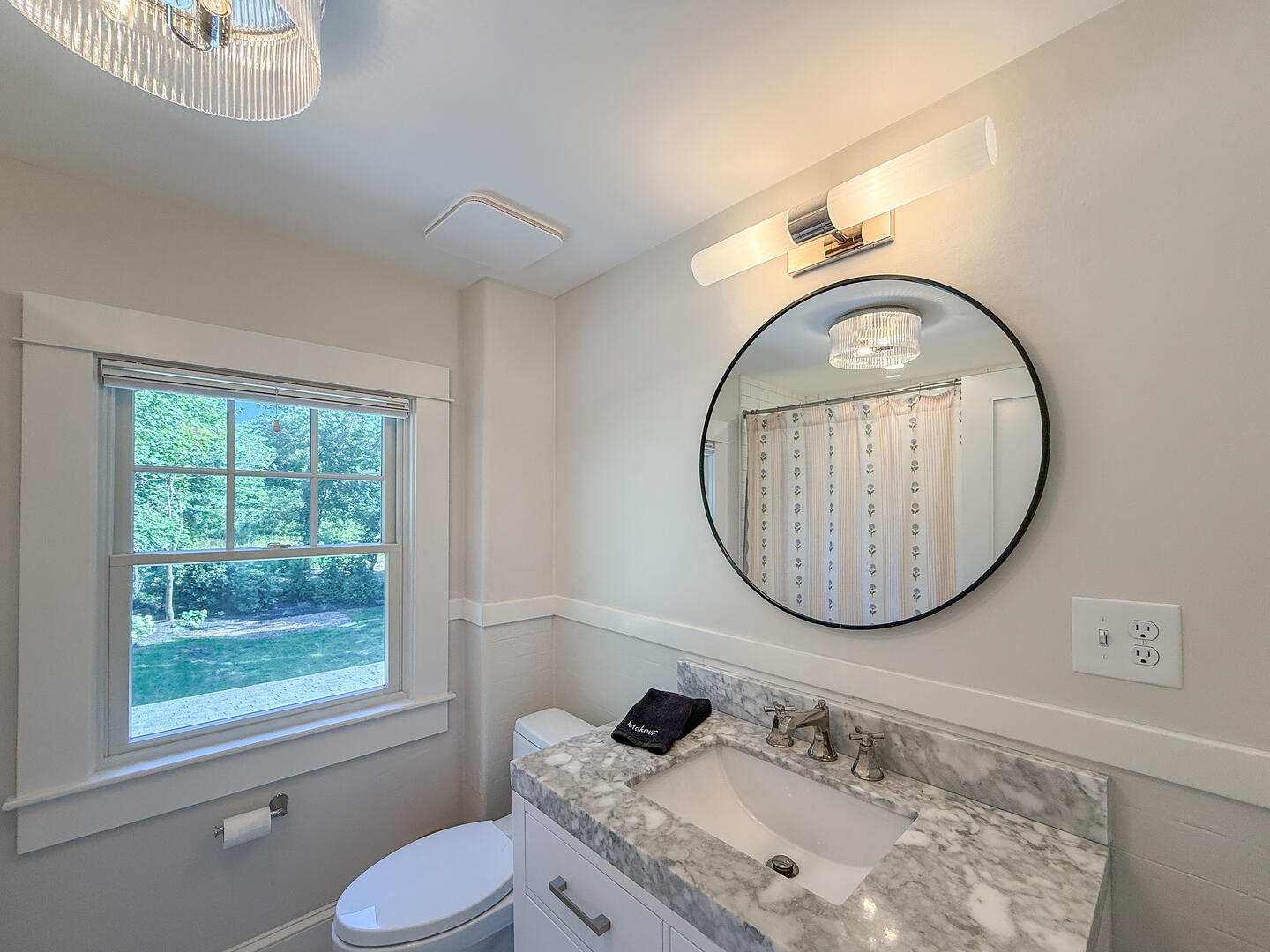Hall Bath with a Shower Tub Combo, Second Floor