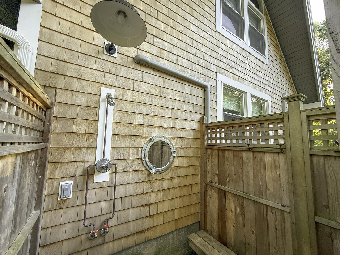 Enclosed Outdoor Shower