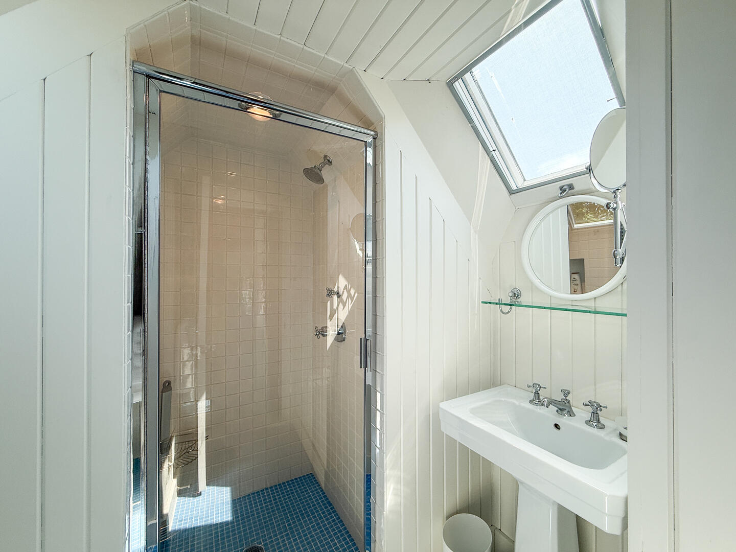 Hall Bath with a Shower Stall, Third Floor