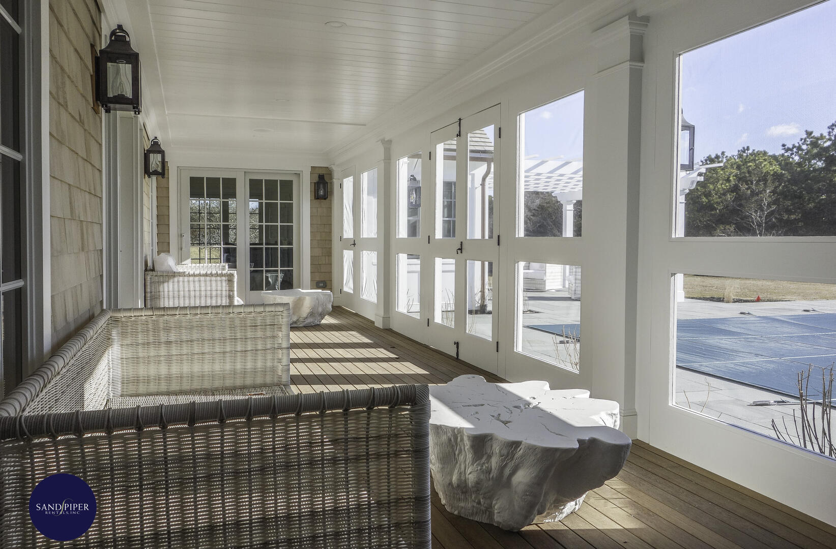 Screen Porch Overlooking Pool Area