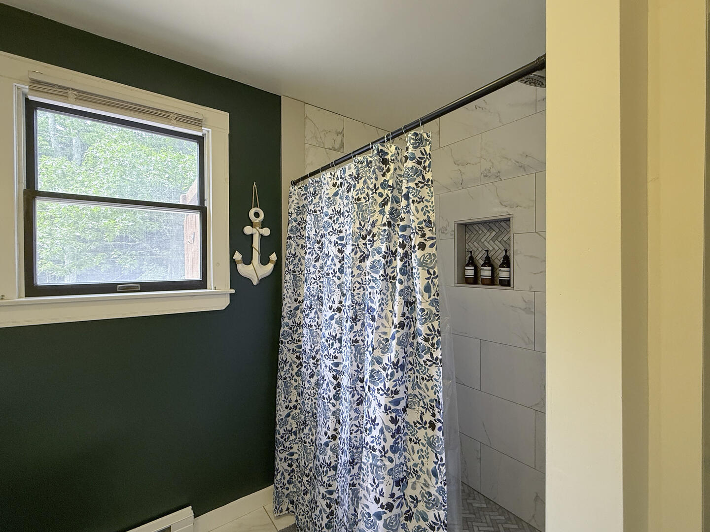 Hall Bath with Shower Stall, First Floor