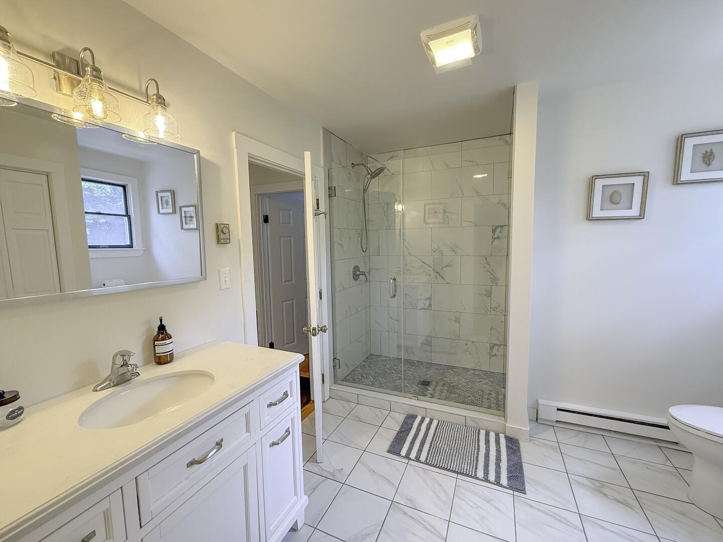 Adjoining/Hall Bath with Shower Stall, Second Floor