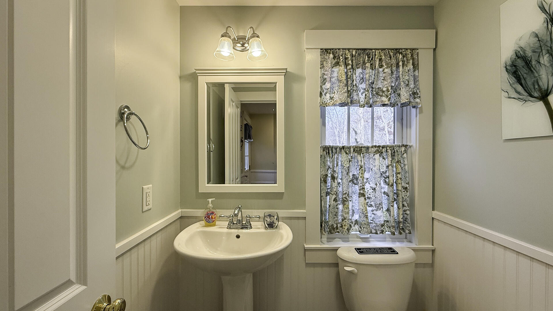 Powder Room, First Floor