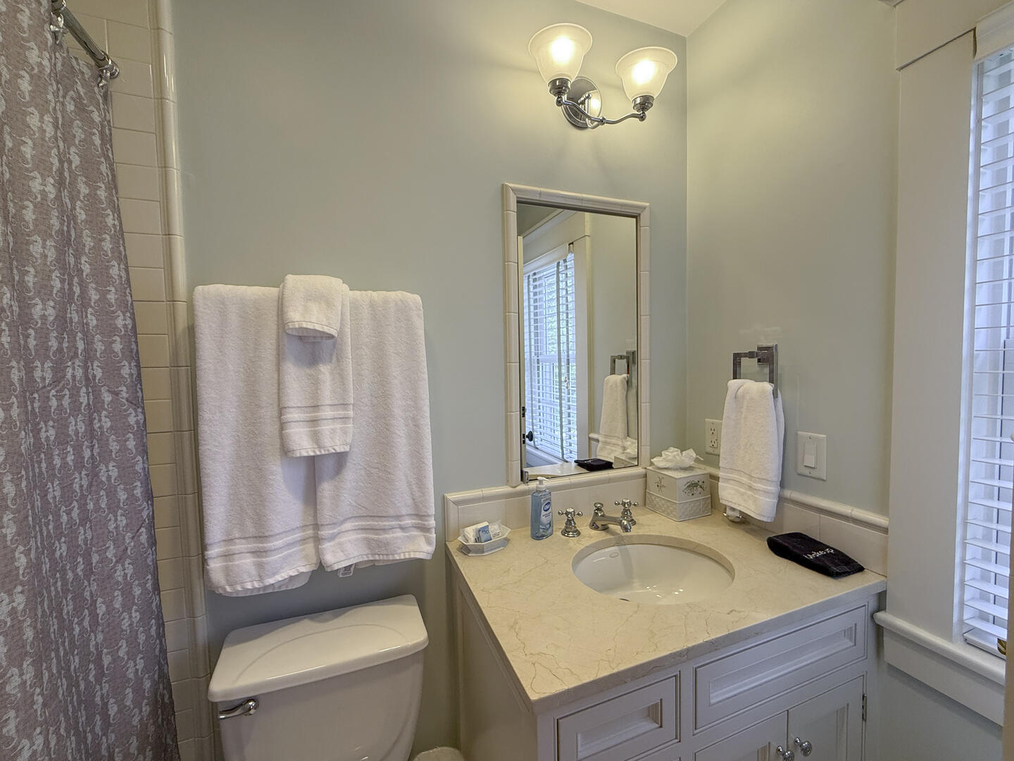 BR3 (2) Twin Beds with Trundles En Suite with Shower Tub Combo, Second Floor