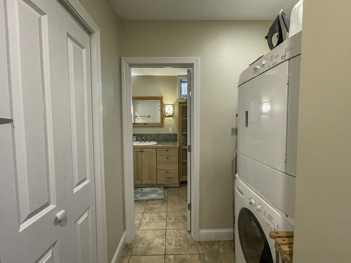 Hall Bathroom and Laundry Room, Shower Tub Combo, Second Floor