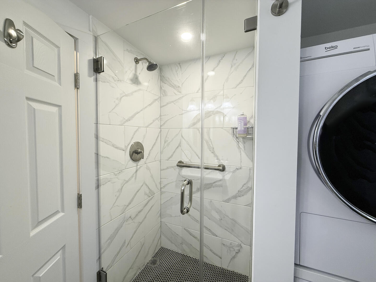 Hall Bath with Shower Stall, First Floor