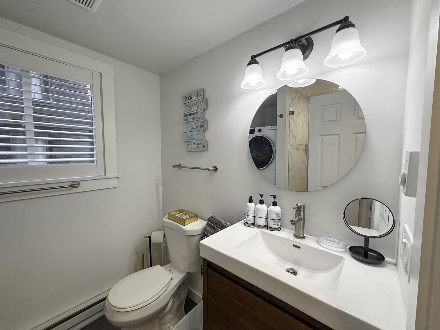 Hall Bath with Shower Stall, First Floor