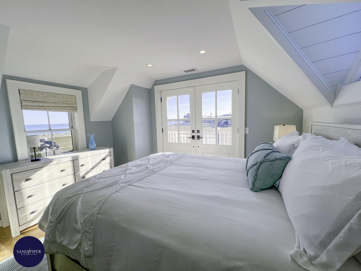 BR3 Queen Bedroom, French Doors to Porch Second Floor