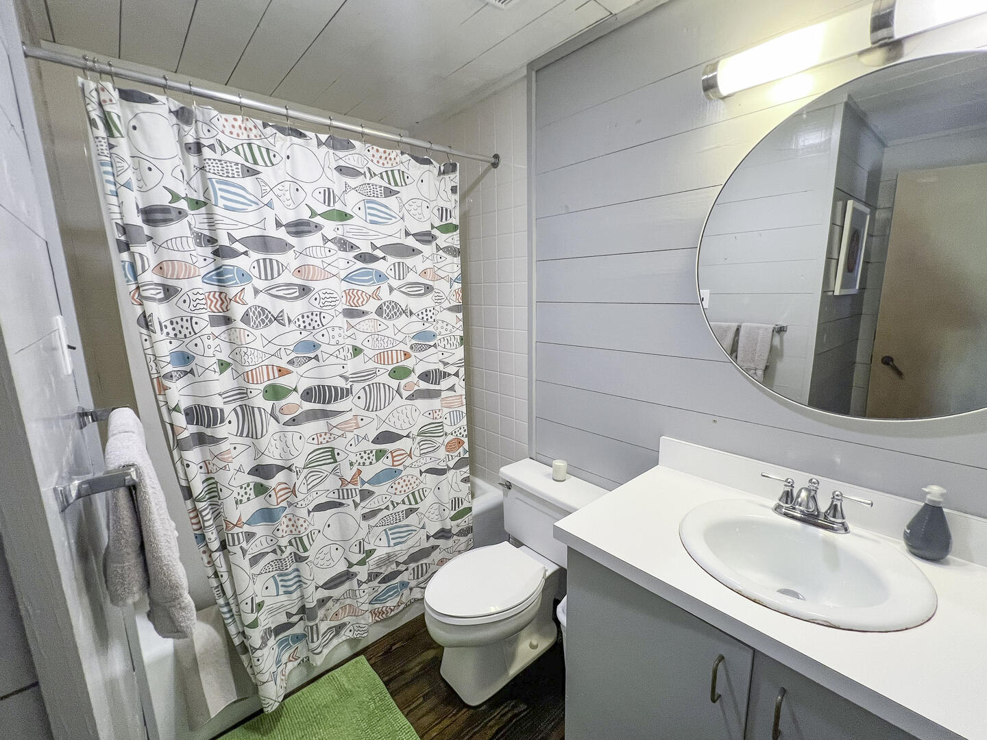 Hall Bath with Tub Shower Combo, First Floor 