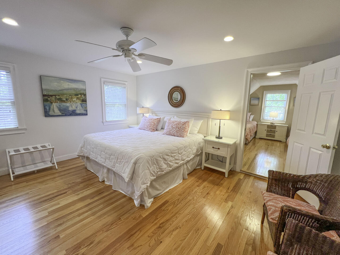 BR3 King, with additional sleeping (2) Twins in adjoining room, second floor