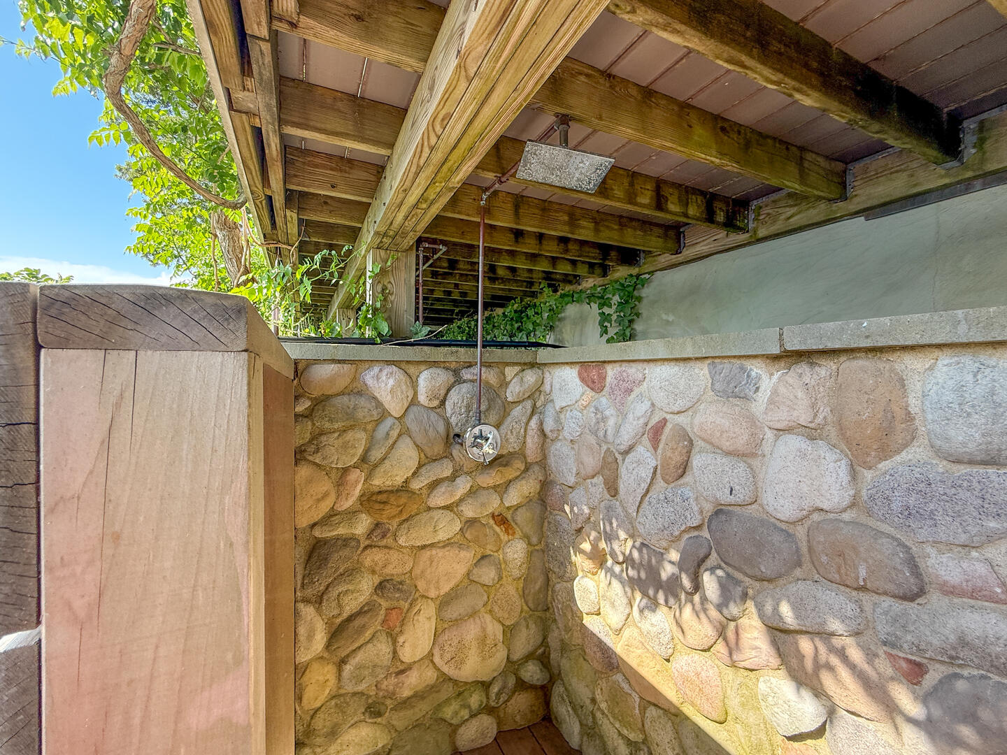 Enclosed Outdoor Shower