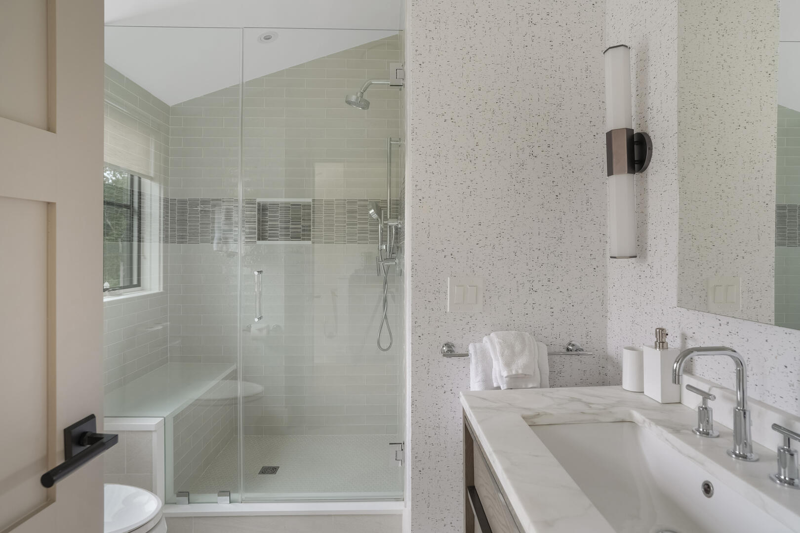 Hall Bath with Shower Stall, Second Floor