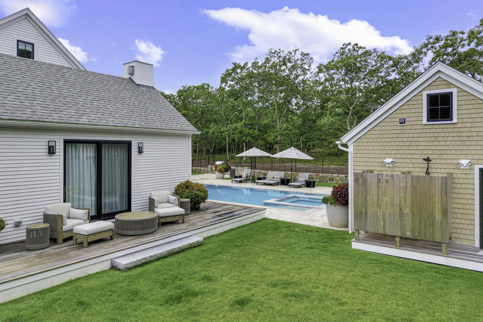 Enclosed Outdoor Shower