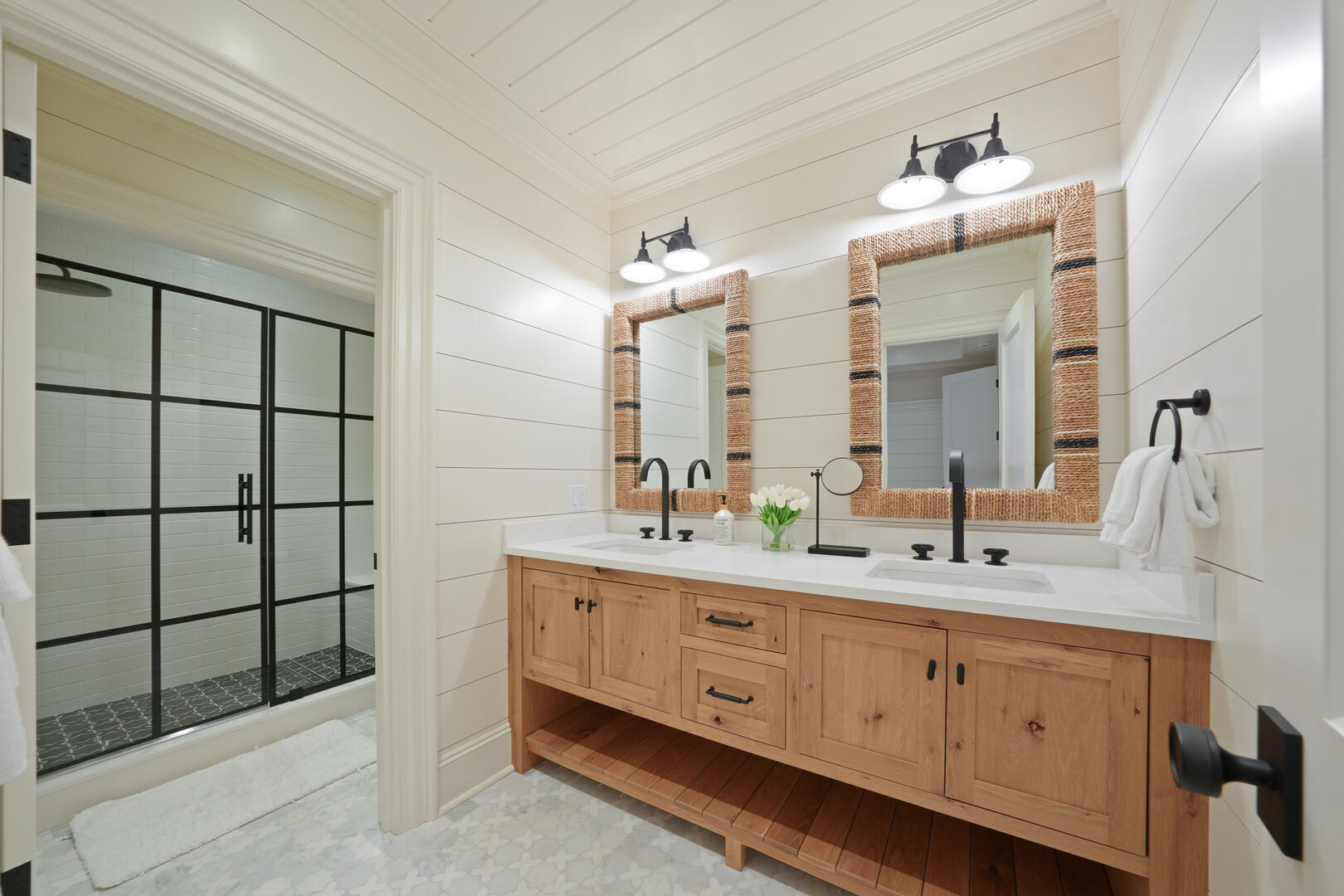 BR4 King En Suite with a Shower Stall, Lower Level