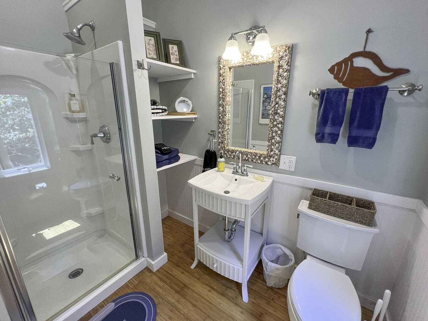 Bath with Shower Stall, Second Floor Guest House